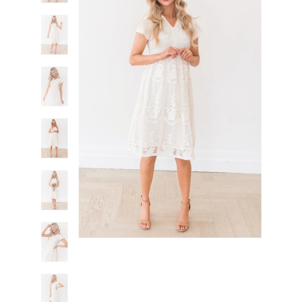 NWT Ivory Lace Dress